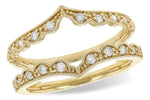 Allison Kaufman Diamond Ring Guard in 14K Yellow Gold, 0.25 ctw (W2352)