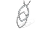 Allison Kaufman Diamond Necklace in 14K White Gold, 0.20 ctw (N8064)
