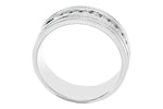 Allison Kaufman Diamond Men's Wedding Band in 14K White Gold, 0.46 ctw, alternate view