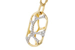 Allison Kaufman Diamond Necklace in 14K Yellow Gold, 0.32 ctw (N8847), alternate view