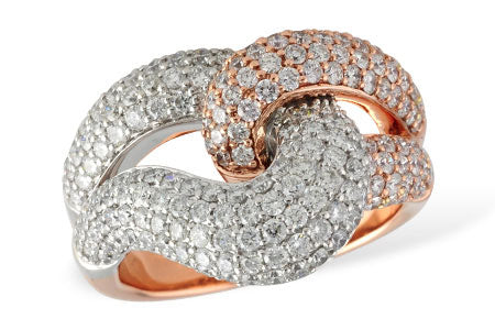 Allison Kaufman Diamond Ring in 14K Yellow & White Gold, 2.12 ctw
