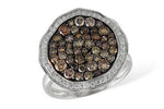 Allison Kaufman Multi-color Diamond Ring in 14K White Gold, 1.63 ctw