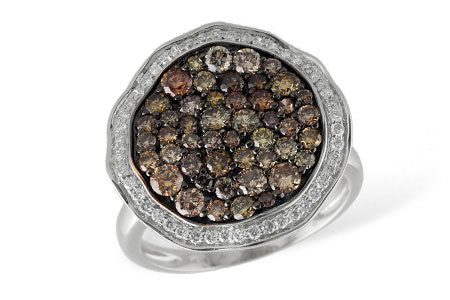 Allison Kaufman Multi-color Diamond Ring in 14K White Gold, 1.63 ctw