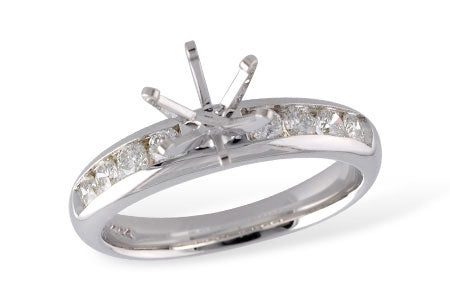 Allison Kaufman Diamond Engagement Ring Semi-Mount in 14K White Gold, 0.40 ctw (LR111-40)