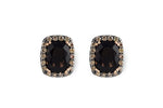 Allison Kaufman Smoky Quartz & Brown Diamond Earrings in 14K Rose Gold, 2.58 ctw