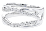 Allison Kaufman Diamond Ring Guard in 14K White Gold, 0.34 ctw, alternate view