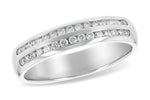 Allison Kaufman Diamond Wedding Band in 14K White Gold, 0.25 ctw (WR135-25)