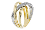Allison Kaufman Diamond Ring in 14K Yellow & White Gold, 0.52 ctw, alternate view