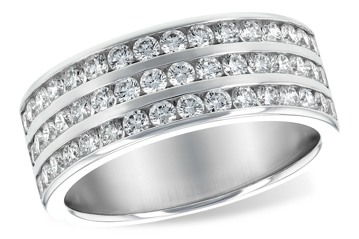 Allison Kaufman Diamond Wedding Band in 14K White Gold, 1.00 ctw (WR136-1)