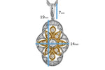 Allison Kaufman Diamond Necklace in 14K Yellow & White Gold, 0.33 ctw (N8477), alternate view