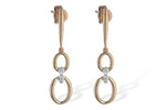 Allison Kaufman Diamond Earrings in 14K Rose Gold, 0.03 ctw (E1970)