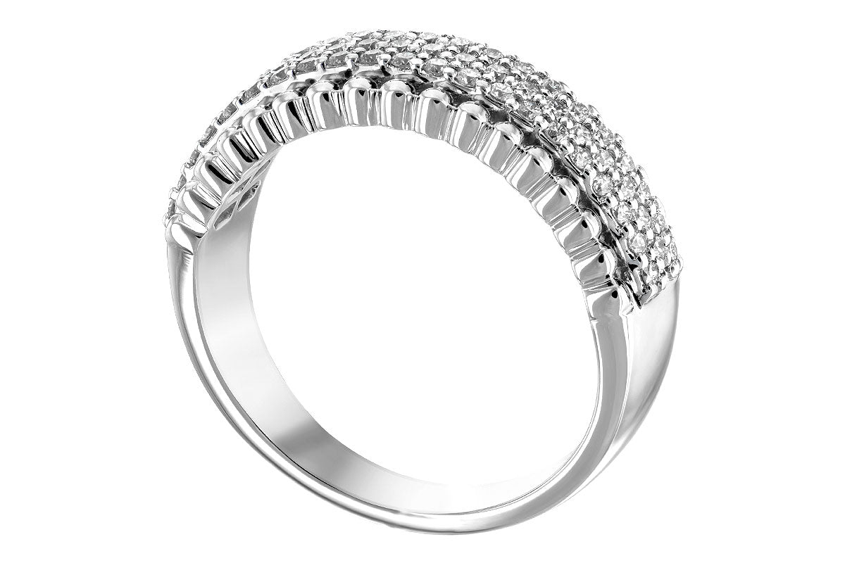 Allison Kaufman Diamond Wedding Band in 14K White Gold, 0.50 ctw (W2204), alternate view
