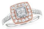 Allison Kaufman Diamond Ring in 14K Two-Tone Gold, 0.60 ctw
