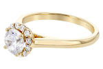 Allison Kaufman Diamond Engagement Ring Semi-Mount in 14K Yellow Gold, 0.19 ctw (LR113-19), alternate view