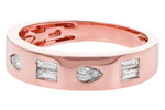 Allison Kaufman Diamond Wedding Band in 14K Rose Gold, 0.25 ctw (W2508), alternate view