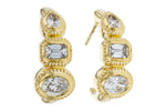 Allison Kaufman Fancy-Cut Diamond Earrings in 14K Yellow Gold, 0.68 ctw