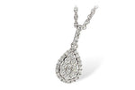 Allison Kaufman Diamond Necklace in 14K White Gold, 0.43 ctw