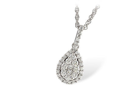 Allison Kaufman Diamond Necklace in 14K White Gold, 0.43 ctw