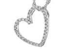 Allison Kaufman Diamond Necklace in 14K White Gold, 0.12 ctw (N8428), alternate view