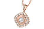 Allison Kaufman Diamond Necklace in 14K Rose Gold, 0.30 ctw (N8205), alternate view