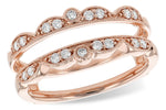 Allison Kaufman Diamond Ring Guard in 14K Rose Gold, 0.24 ctw (W2381)