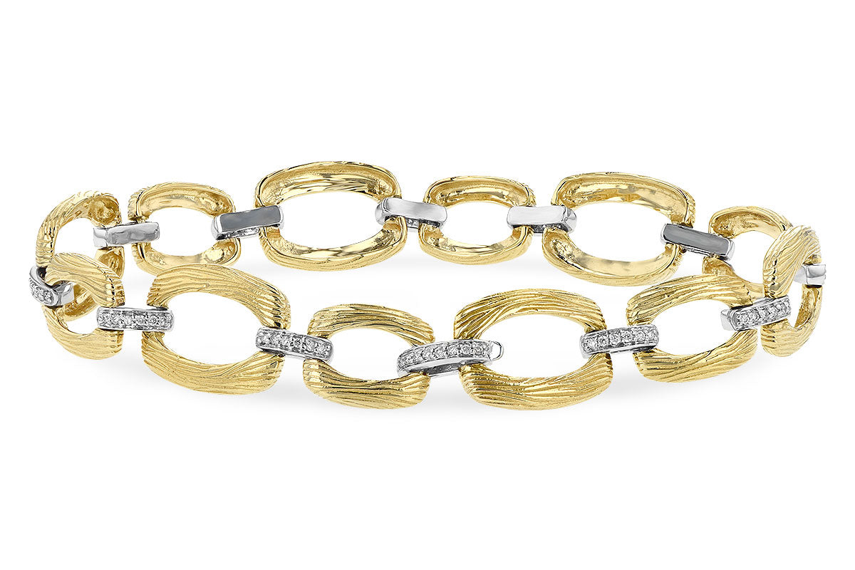 Allison Kaufman Diamond Bracelet in 14K Yellow & White Gold, 0.36 ctw