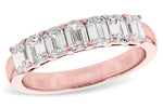 Allison Kaufman Fancy-Cut Diamond Wedding Band in 14K Rose Gold, 1.33 ctw