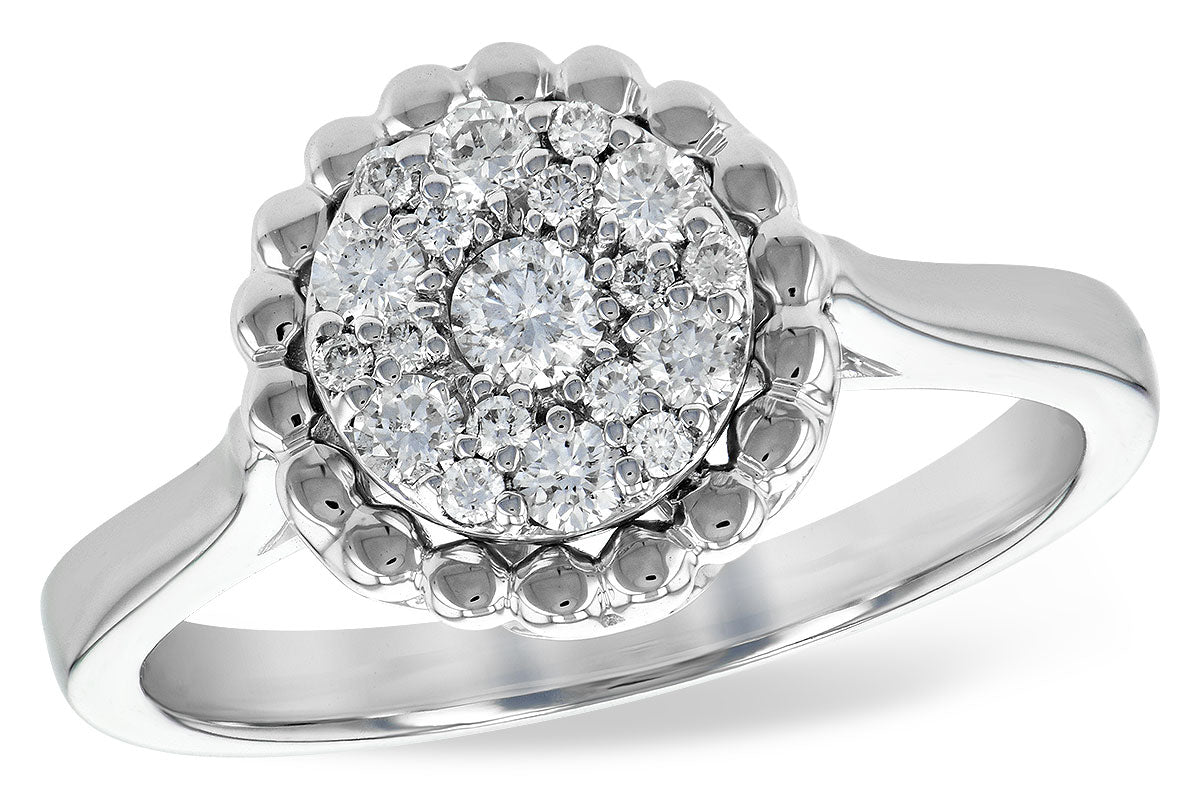 Allison Kaufman Diamond Ring in 14K White Gold, 0.33 ctw (D5711)