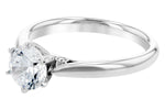 Allison Kaufman Diamond Engagement Ring Semi-Mount in 14K White Gold, 0.04 ctw (L7485), alternate view