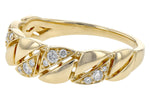 Allison Kaufman Diamond Wedding Band in 14K Yellow Gold, 0.17 ctw (W2312), alternate view
