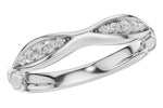 Allison Kaufman Diamond Wedding Band in 14K White Gold, 0.12 ctw (W2711)