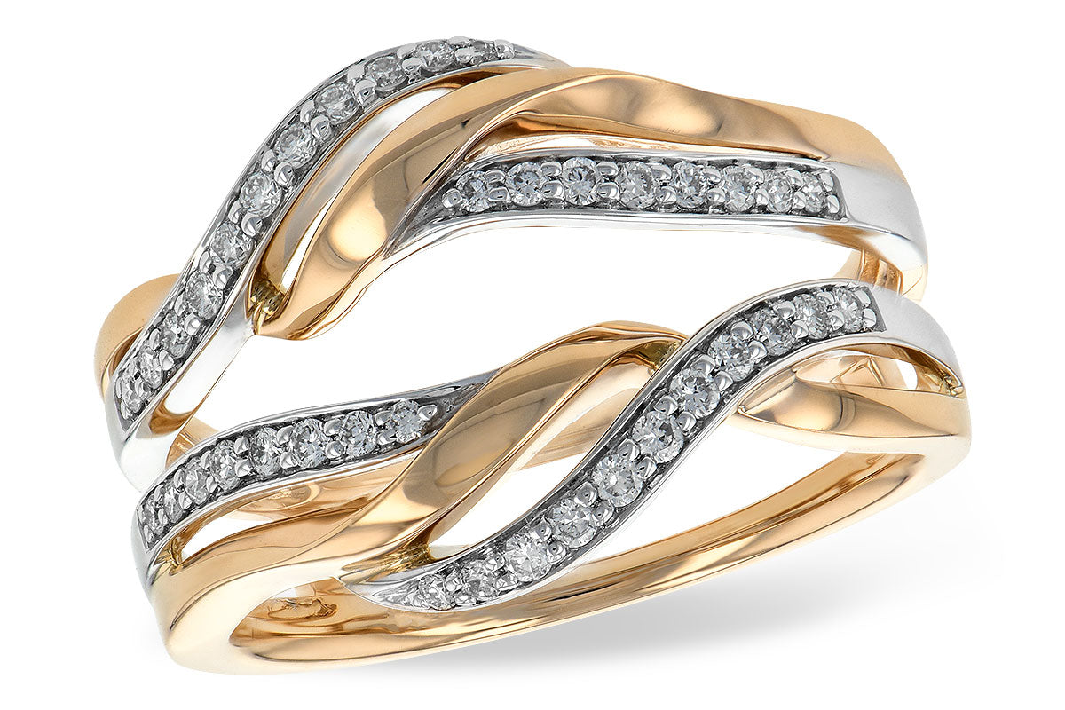 Allison Kaufman Diamond Ring Guard in 14K Rose Gold, 0.25 ctw (W2292)