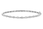 Allison Kaufman Diamond Bangle Bracelet in 14K White Gold, 0.60 ctw