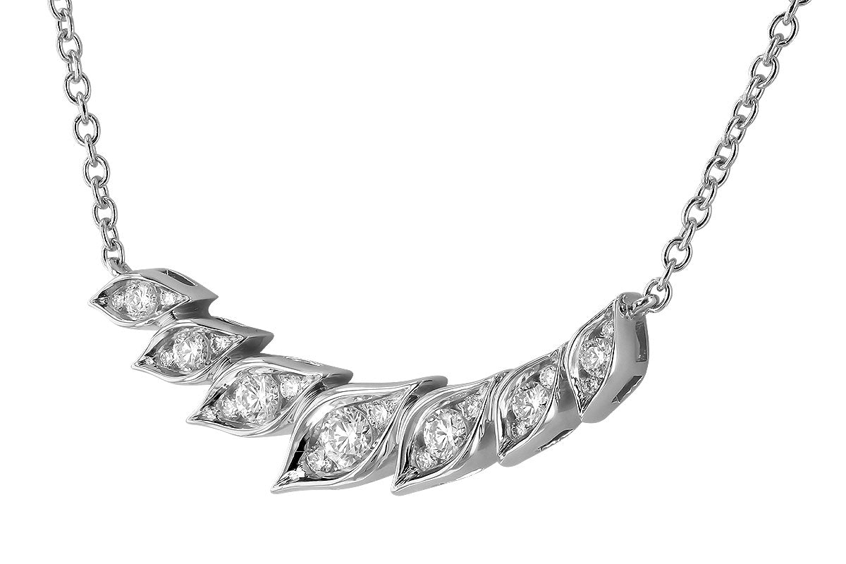 Allison Kaufman Diamond Necklace in 14K White Gold, 0.36 ctw (N8539), alternate view