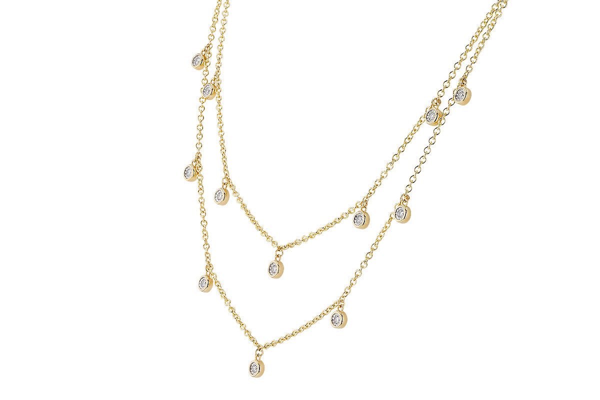 Allison Kaufman Diamond Necklace in 14K Yellow Gold, 0.22 ctw (N8367), alternate view