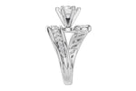 Allison Kaufman Diamond Engagement Ring Semi-Mount in 14K White Gold, 0.50 ctw (L7953), alternate view