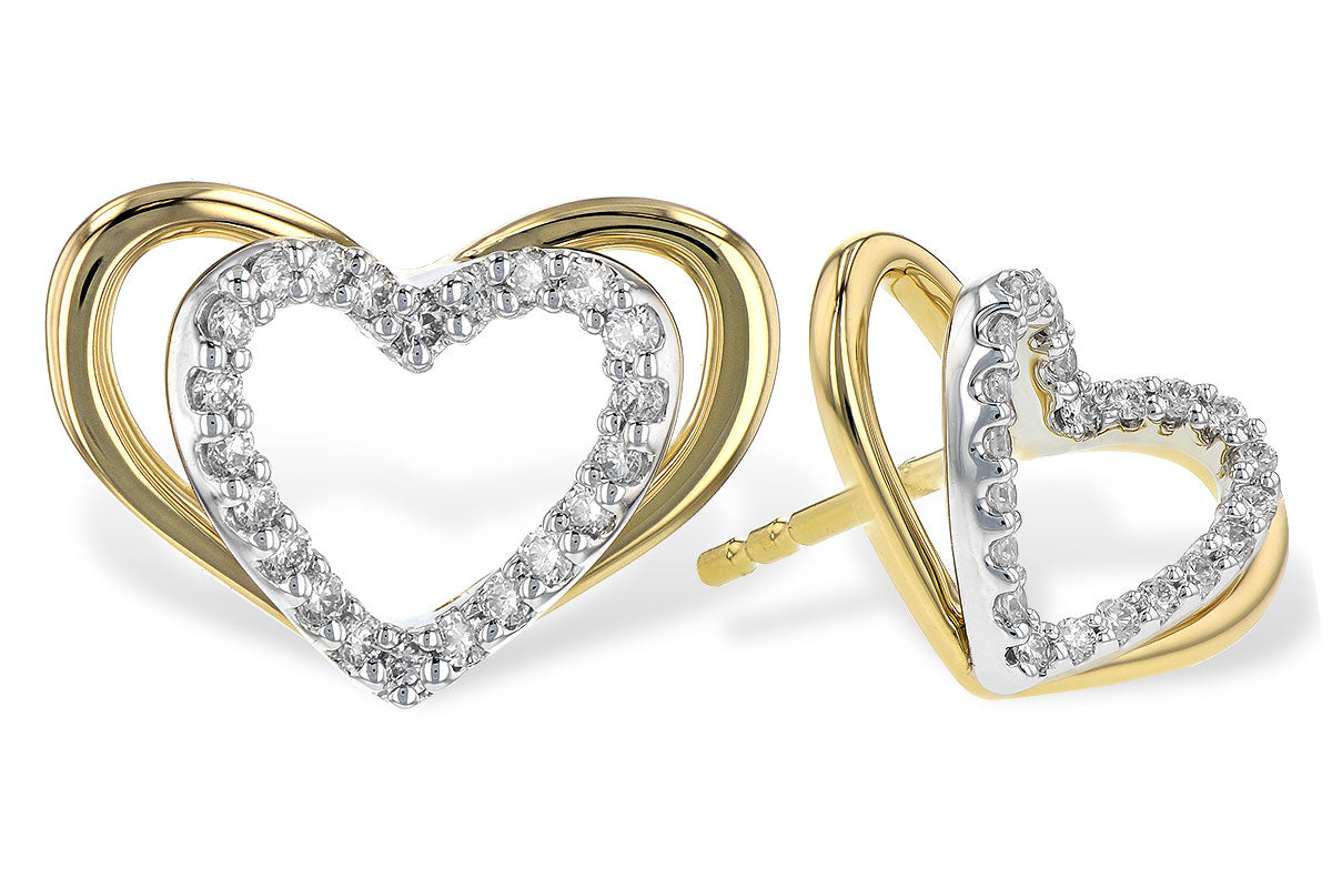 Allison Kaufman Diamond Earrings in 14K Yellow Gold, 0.16 ctw