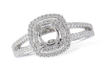 Allison Kaufman Diamond Engagement Ring Semi-Mount in 14K White Gold, 0.38 ctw (LR133-38)