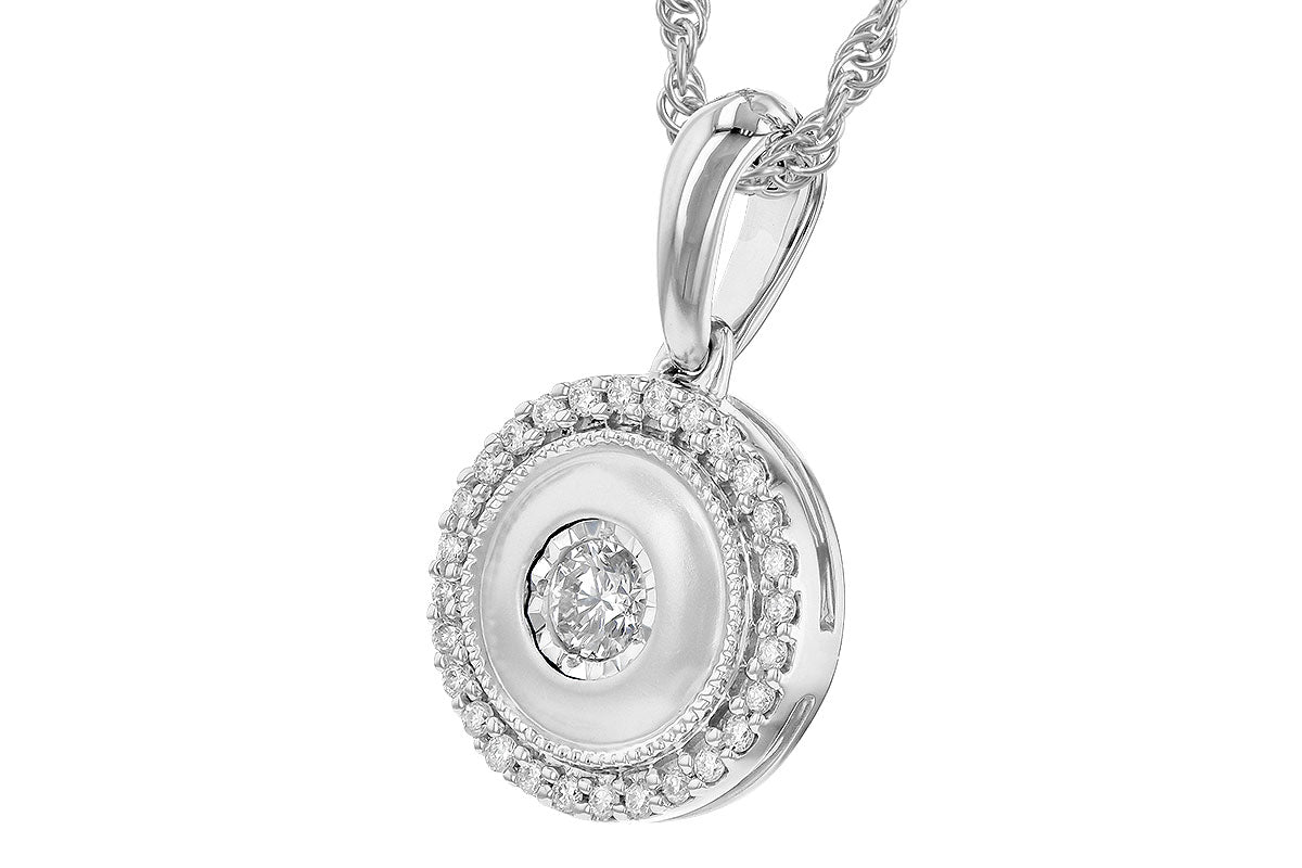 Allison Kaufman Diamond Necklace in 14K White Gold, 0.20 ctw (N8198), alternate view