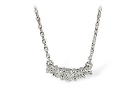 Allison Kaufman Diamond Necklace in 14K White Gold, 0.45 ctw