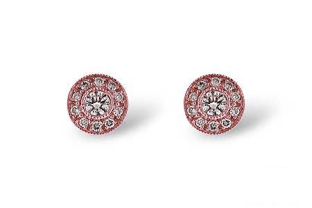 Allison Kaufman Diamond Earrings in 14K Rose Gold, 0.25 ctw (E1282)