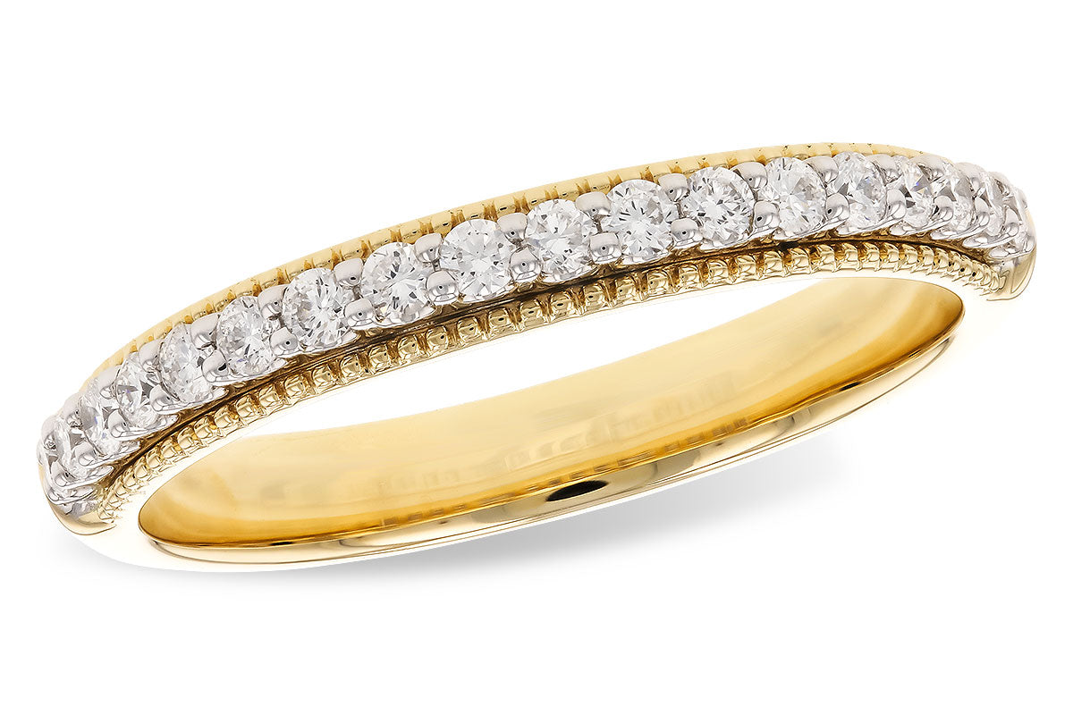 Allison Kaufman Diamond Wedding Band in 14K Yellow & White Gold, 0.26 ctw