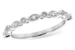 Allison Kaufman Diamond Wedding Band in 14K White Gold, 0.08 ctw (W2446)