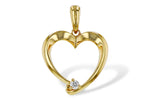 Allison Kaufman Diamond Pendant in 14K Yellow Gold, 0.03 ctw (P6477)
