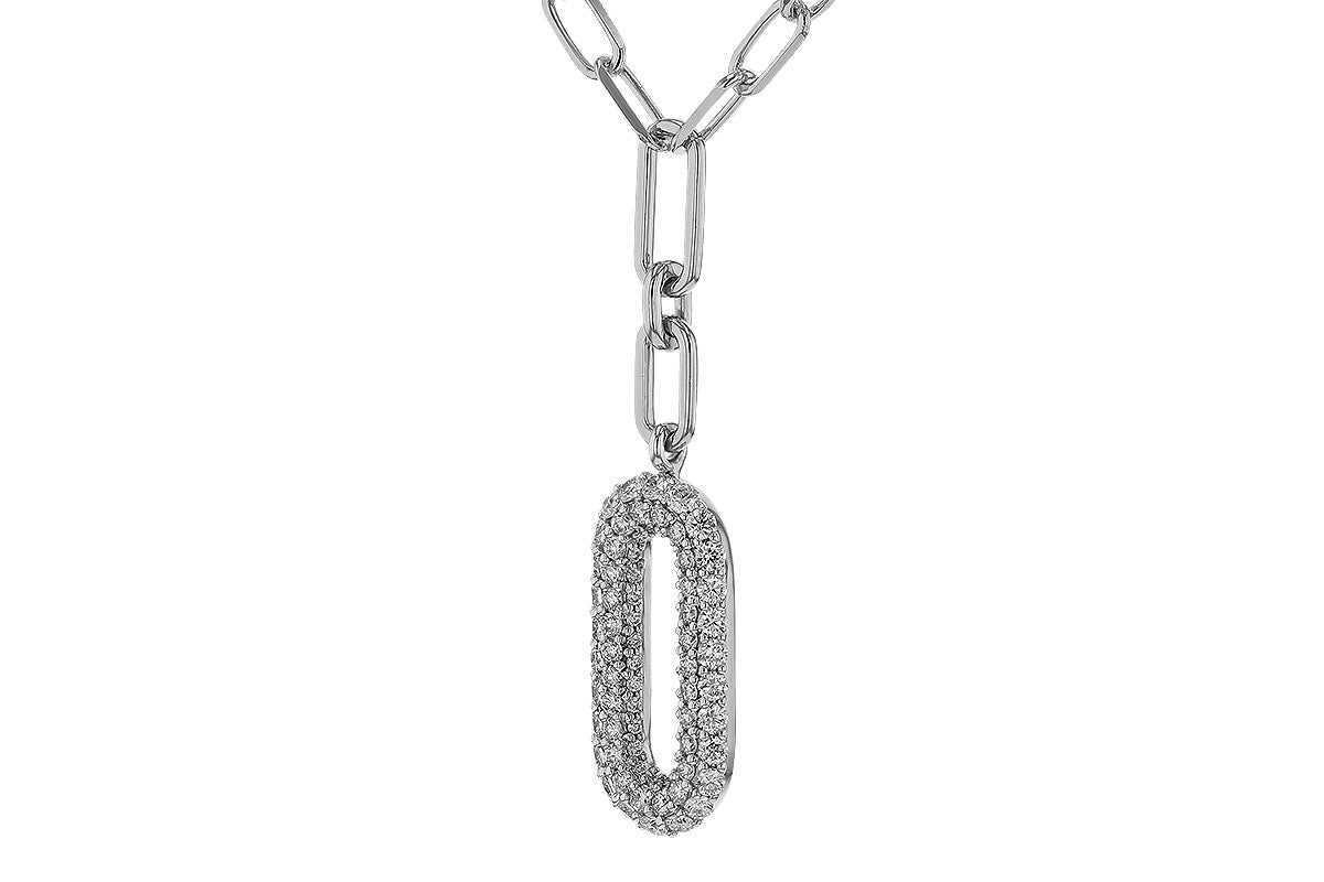 Allison Kaufman Diamond Necklace in 14K White Gold, 0.96 ctw, alternate view