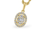 Allison Kaufman Diamond Necklace in 14K Yellow Gold, 0.18 ctw