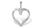 Allison Kaufman Diamond Pendant in 14K White Gold, 0.10 ctw (P6521)