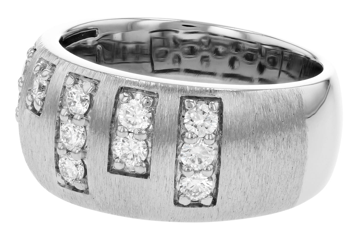 Allison Kaufman Diamond Wedding Band in 14K White Gold, 0.44 ctw, alternate view