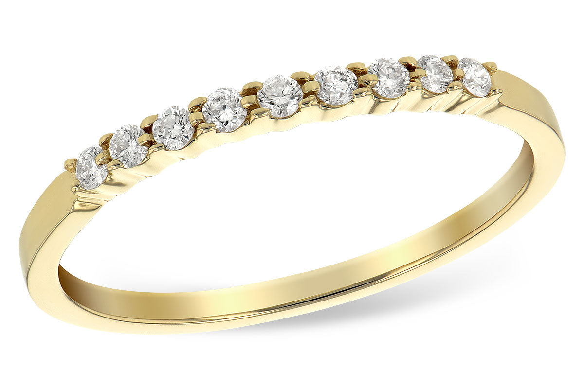 Allison Kaufman Diamond Wedding Band in 14K Yellow Gold, 0.12 ctw (WR830-12)