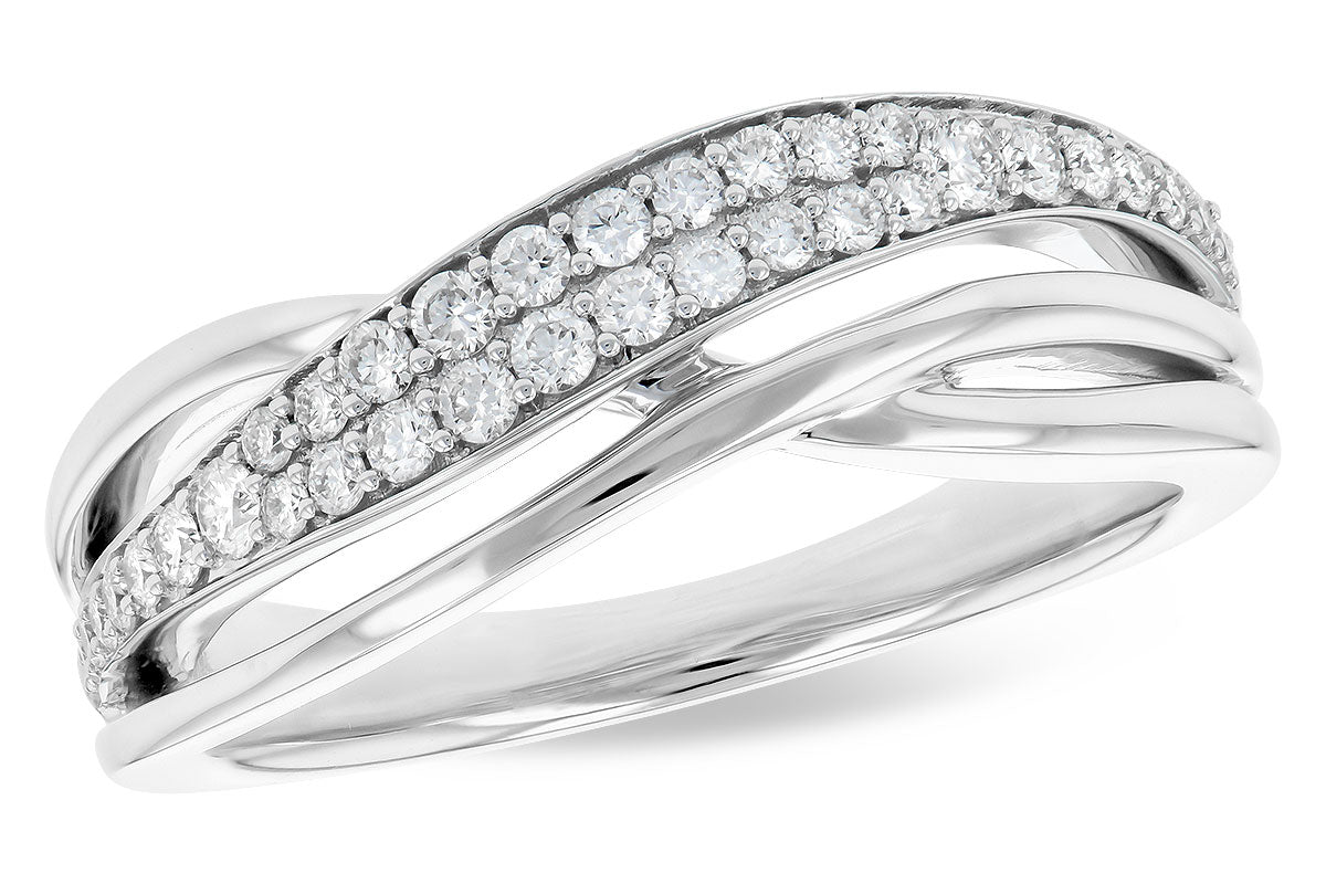 Allison Kaufman Diamond Wedding Band in 14K White Gold, 0.30 ctw